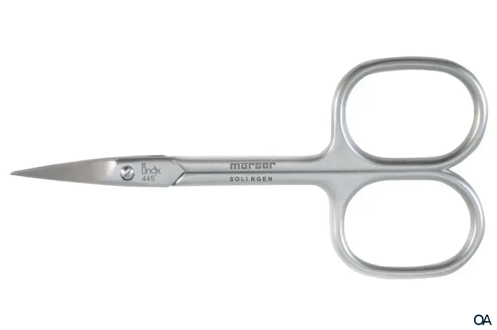 Mörser Solingen 445 Hautschere Inox, ca. 9 cm