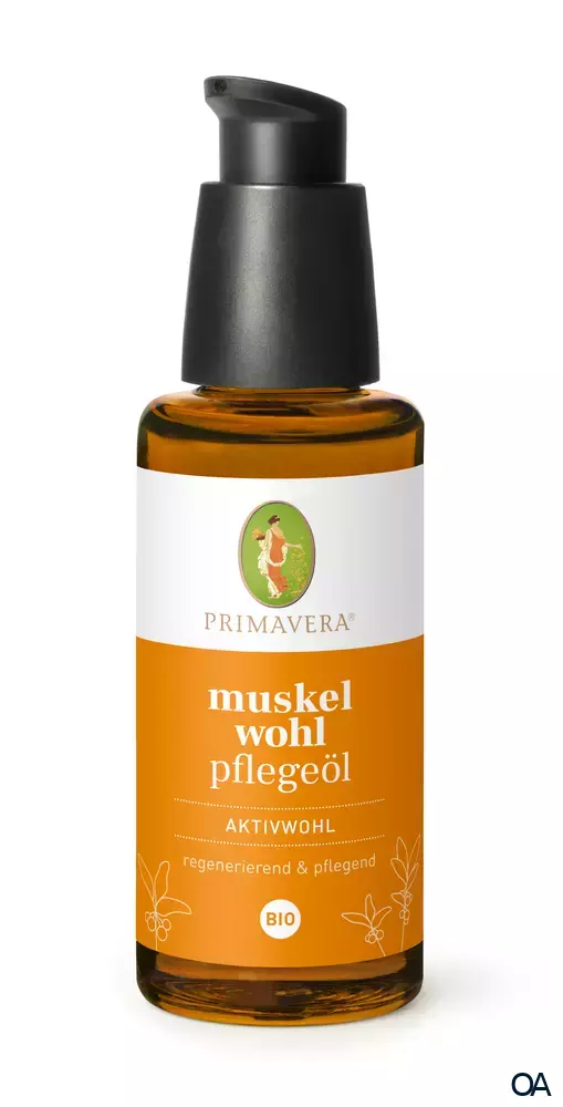 Primavera Aktivwohl Muskelwohl Pflegeöl bio