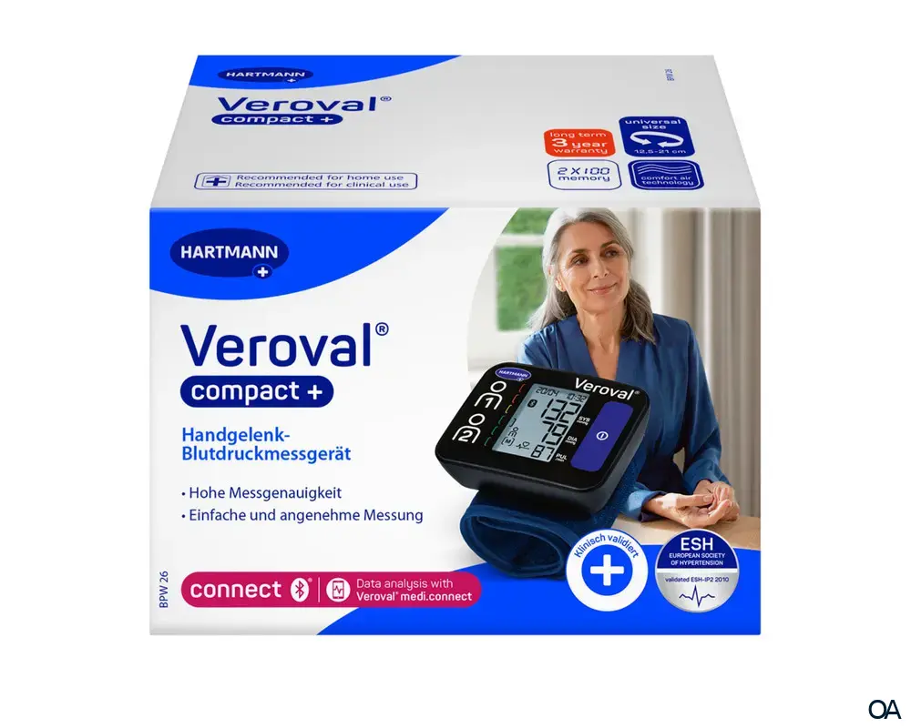 Veroval® compact + Blutdruckmessgerät Handgelenk Veroval® compact + Blutdruckmessgerät Handgelenk