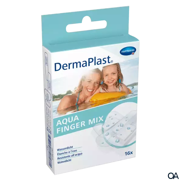 DermaPlast® Aqua Finger Mix Pflasterstreifen - 3 Größen DermaPlast® Aqua Finger Mix Pflasterstreifen - 3 Größen