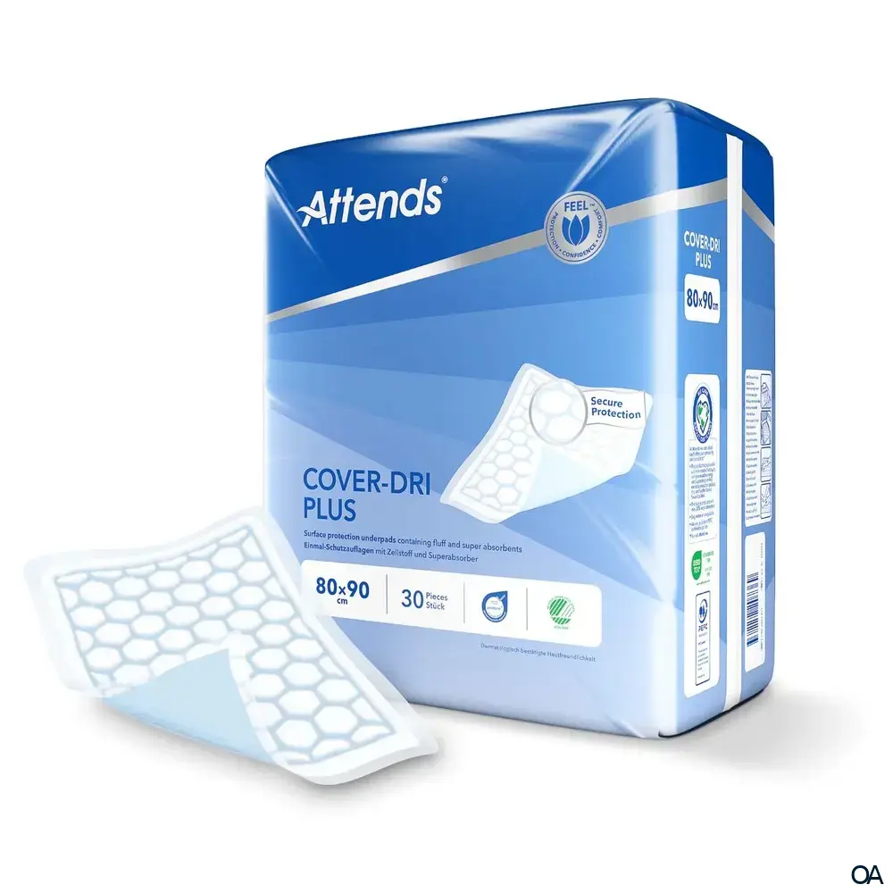 Attends Cover Dri Plus Einmal-Schutzauflagen 80 x 90 cm Attends Cover Dri Plus Einmal-Schutzauflagen 80 x 90 cm