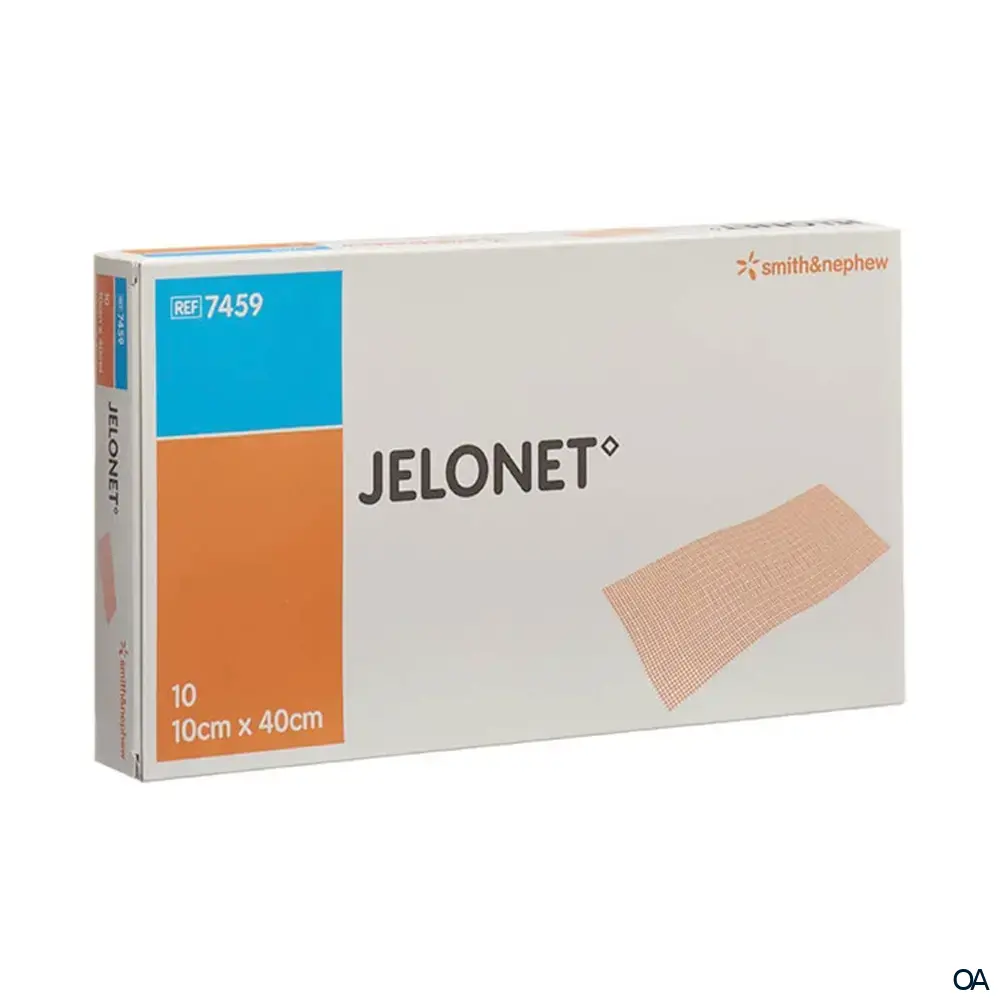 JELONET Salbenkompresse mit Paraffin steril, 10 x 40 cm