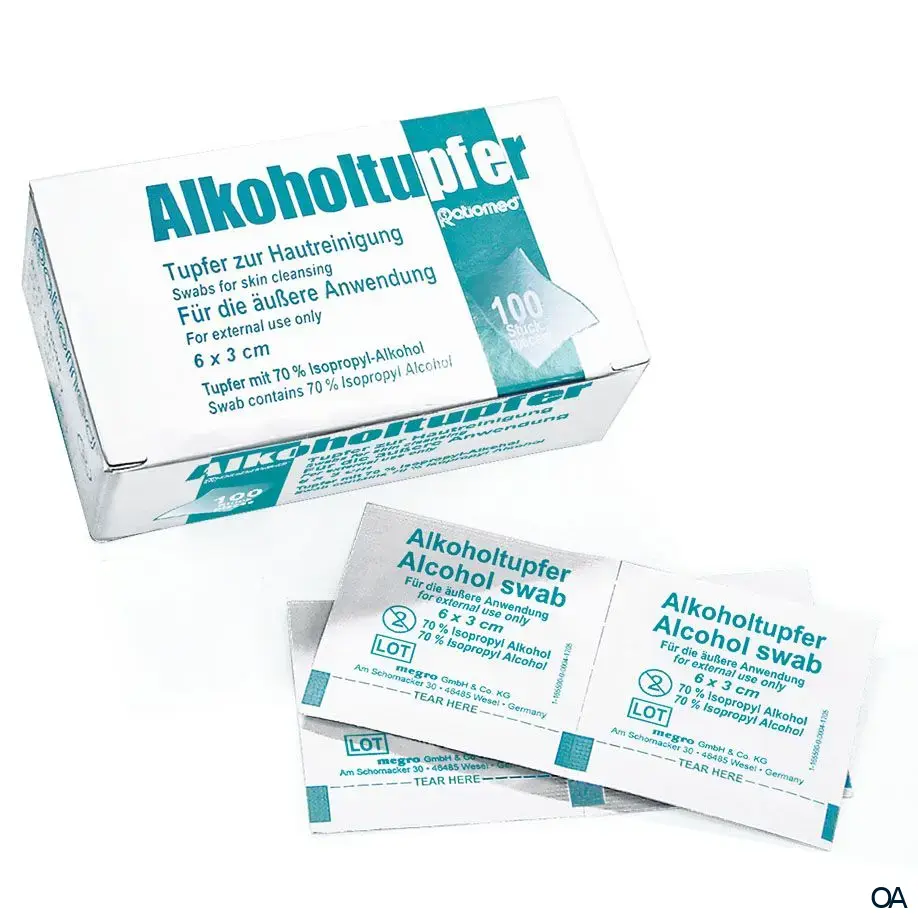 ratiomed Alkoholtupfer 3 x 3 cm