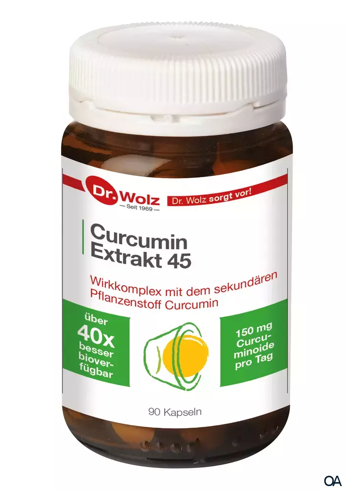 Dr. Wolz Curcumin Extrakt 45 Kapseln Dr. Wolz Curcumin Extrakt 45 Kapseln
