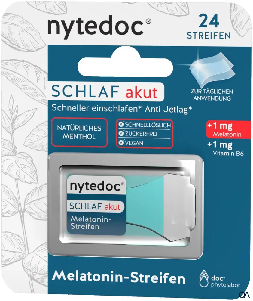 nytedoc® Schlaf akut Melatonin-Streifen