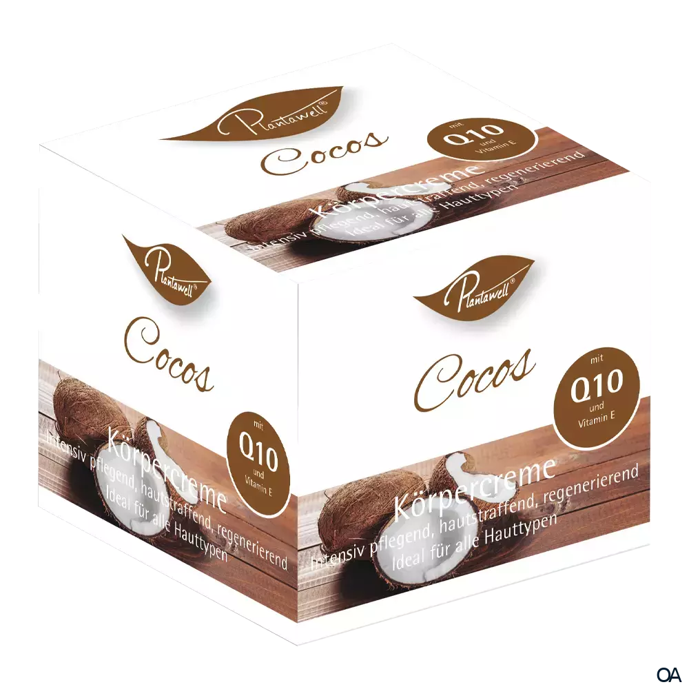 Plantawell® Cocos Körpercreme mit Q10 und Vitamin E