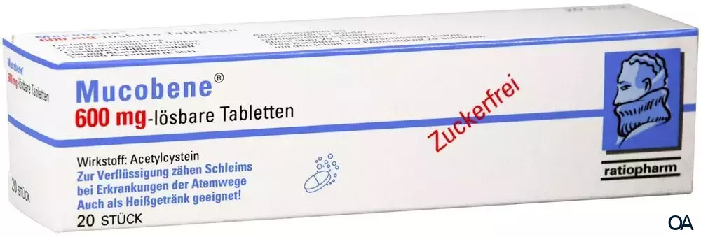 Mucobene® 600 mg lösbare Tabletten Mucobene® 600 mg lösbare Tabletten