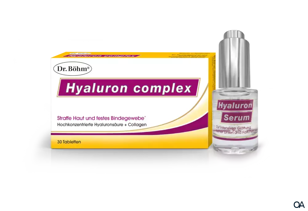 Dr. Böhm® Hyaluron complex Tabletten + Hyaluron Serum Dr. Böhm® Hyaluron complex Tabletten + Hyaluron Serum