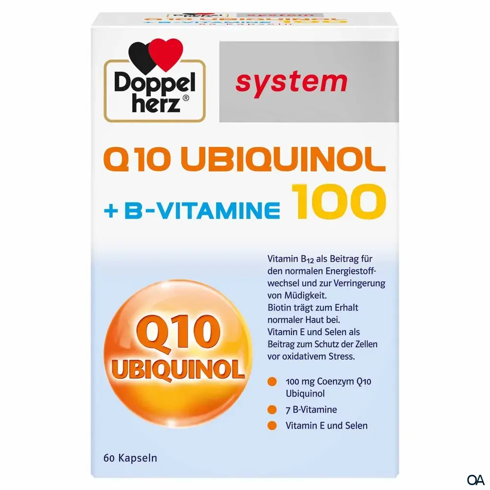 Doppelherz system Q10 Ubiquinol 100 + B-Vitamine Kapseln