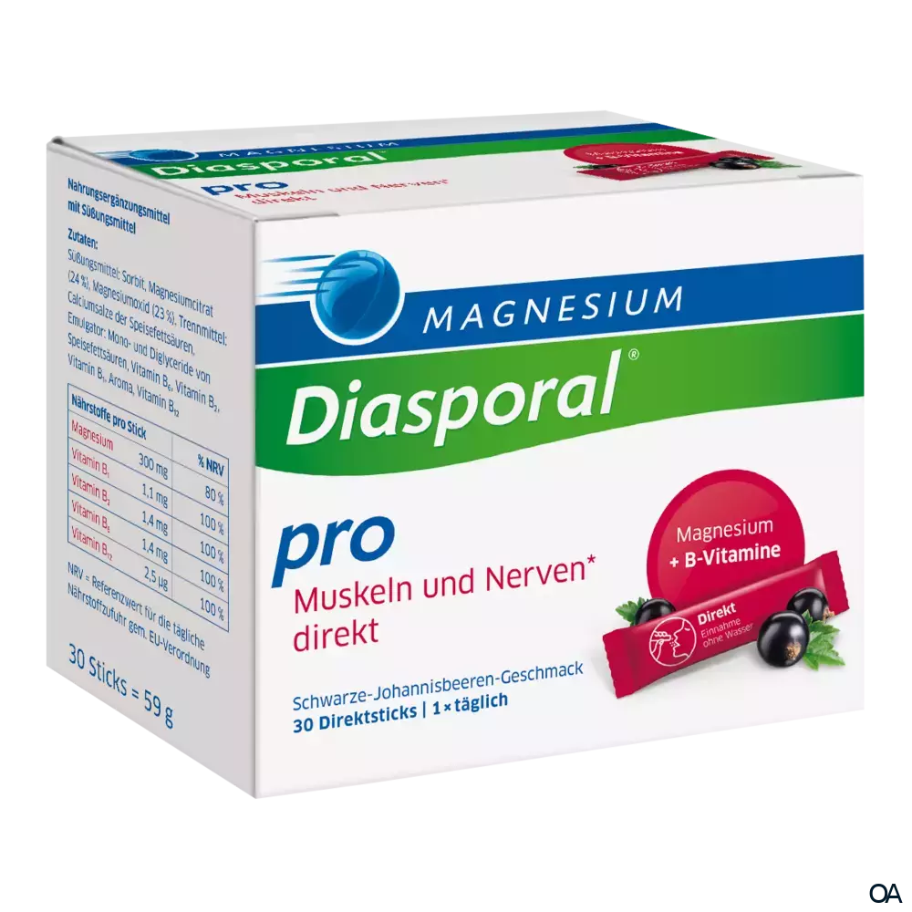 Magnesium Diasporal® Pro Muskeln und Nerven* direkt Sticks Magnesium Diasporal® Pro Muskeln und Nerven* direkt Sticks