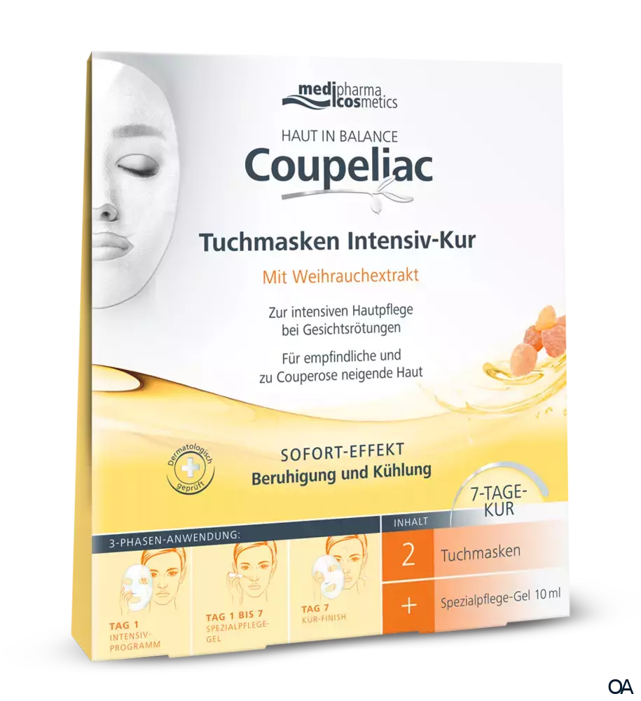 medipharma cosmetics Haut in Balance Coupeliac Tuchmasken Intensiv-Kur medipharma cosmetics Haut in Balance Coupeliac Tuchmasken Intensiv-Kur
