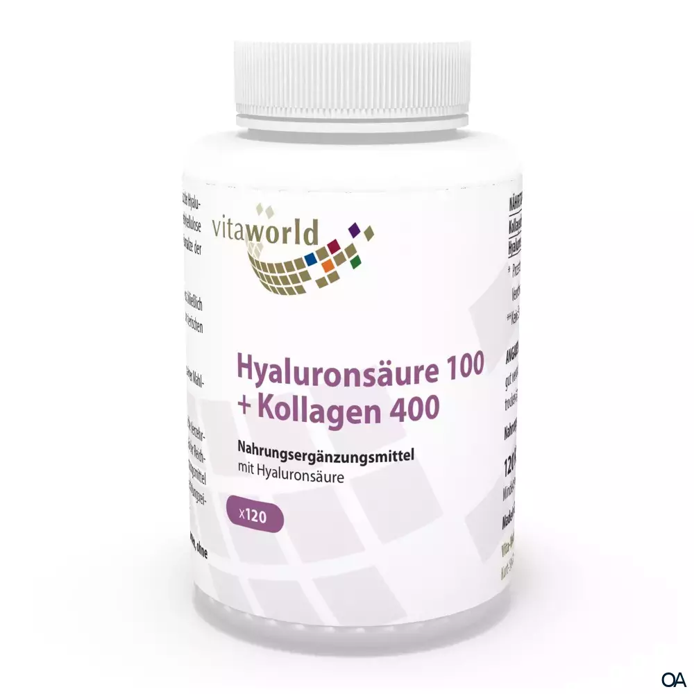 Vitaworld Hyaluronsäure 100 + Kollagen 400 Kapseln Vitaworld Hyaluronsäure 100 + Kollagen 400 Kapseln