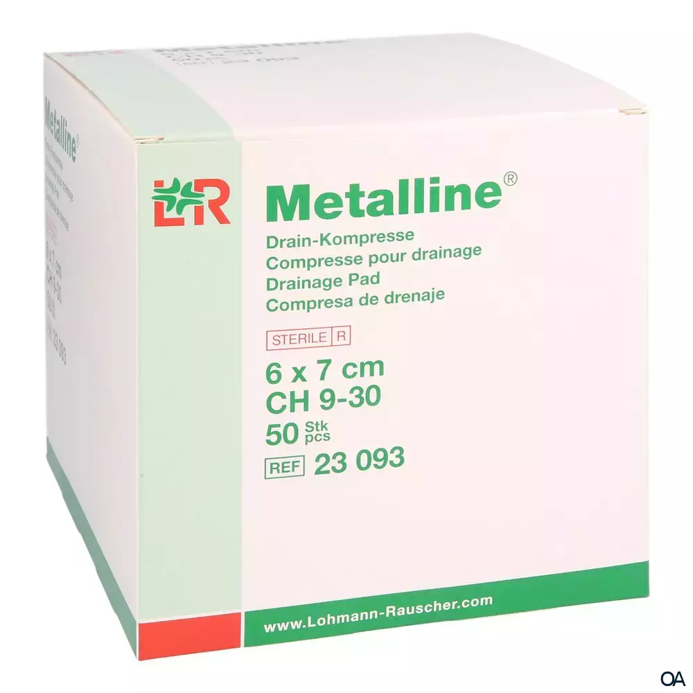 Metalline® Drain-Kompresse steril 6 x 7 cm