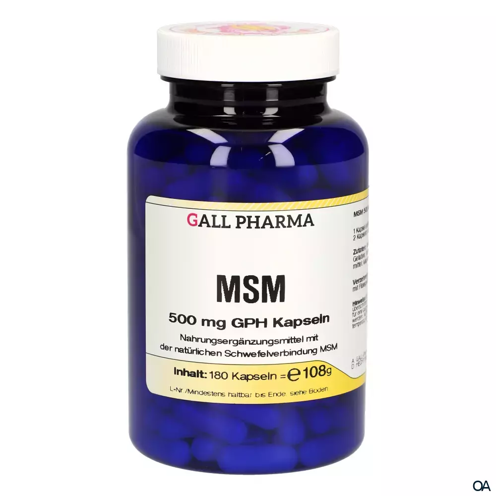 Gall Pharma MSM 500mg Kapseln Gall Pharma MSM 500mg Kapseln