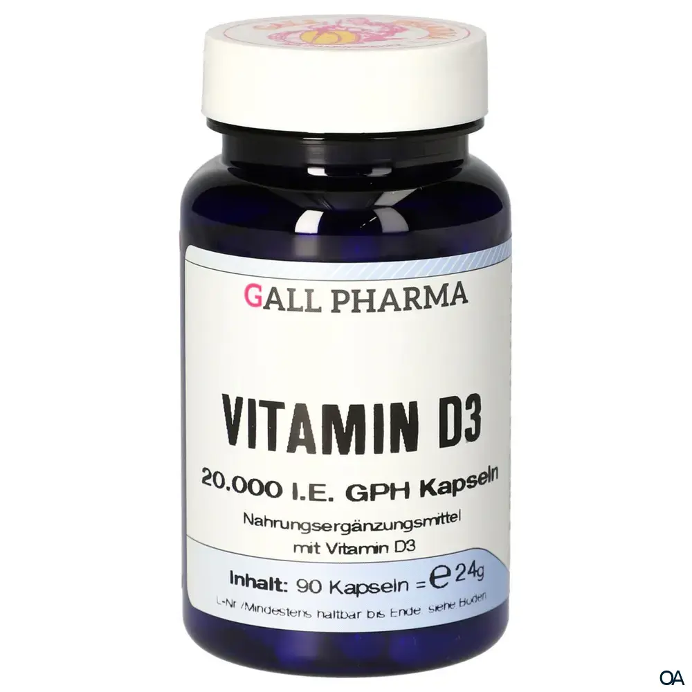 Gall Pharma Vitamin D3 20.000 I.E. Kapseln
