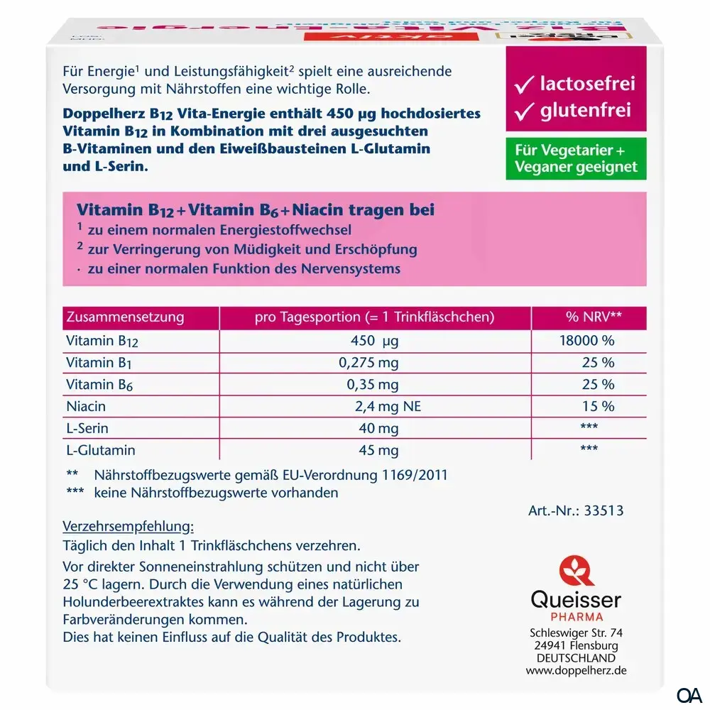 Doppelherz aktiv B12 Vita-Energie Trinkfläschchen