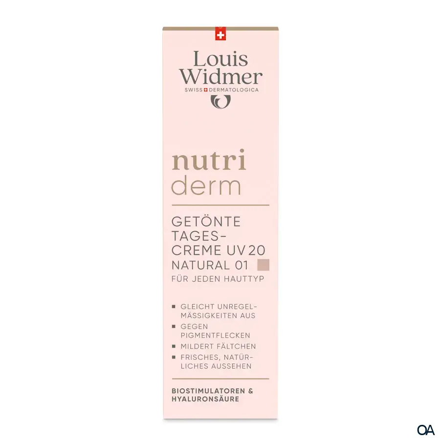 Louis Widmer nutriderm Getönte Tagescreme UV 20 Natural 01 - leicht parfümiert Louis Widmer nutriderm Getönte Tagescreme UV 20 Natural 01 - leicht parfümiert