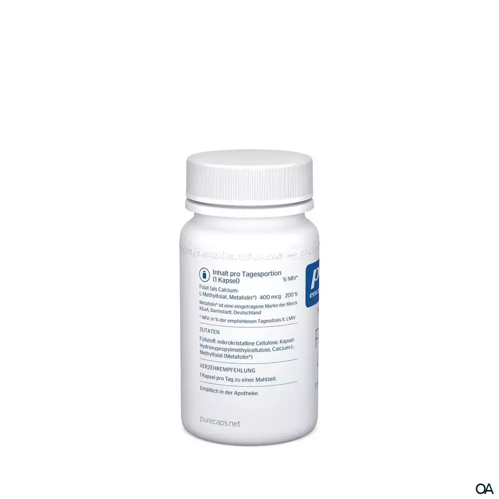 pure encapsulations® Folate 400 mit Metafolin® pure encapsulations® Folate 400 mit Metafolin®