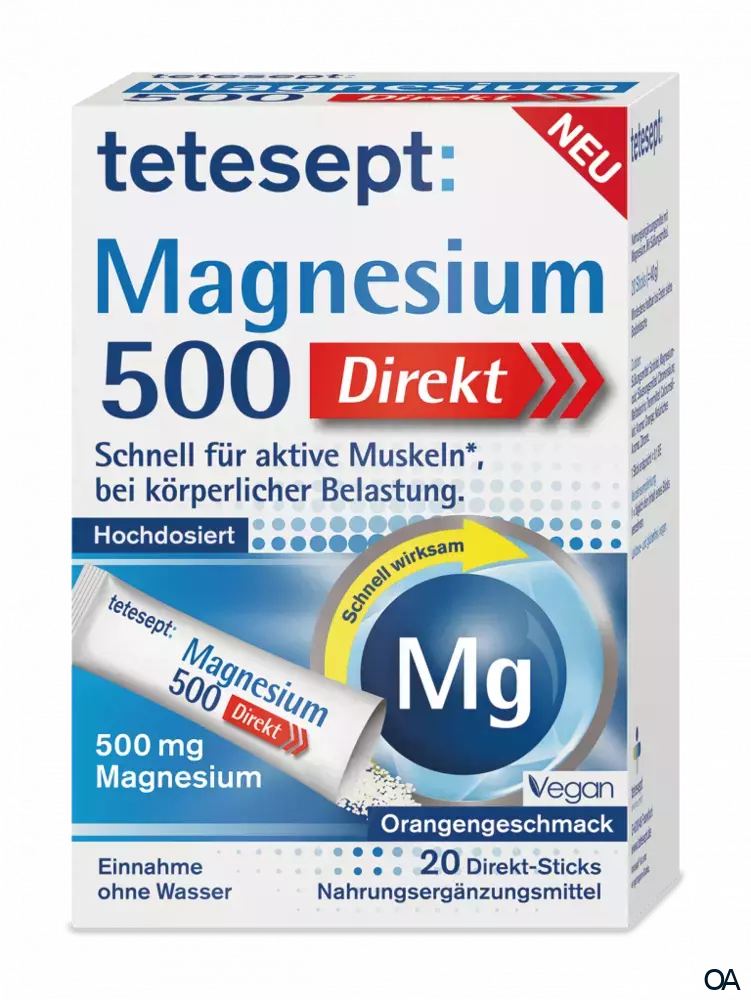 tetesept Magnesium 500 Direkt Sticks