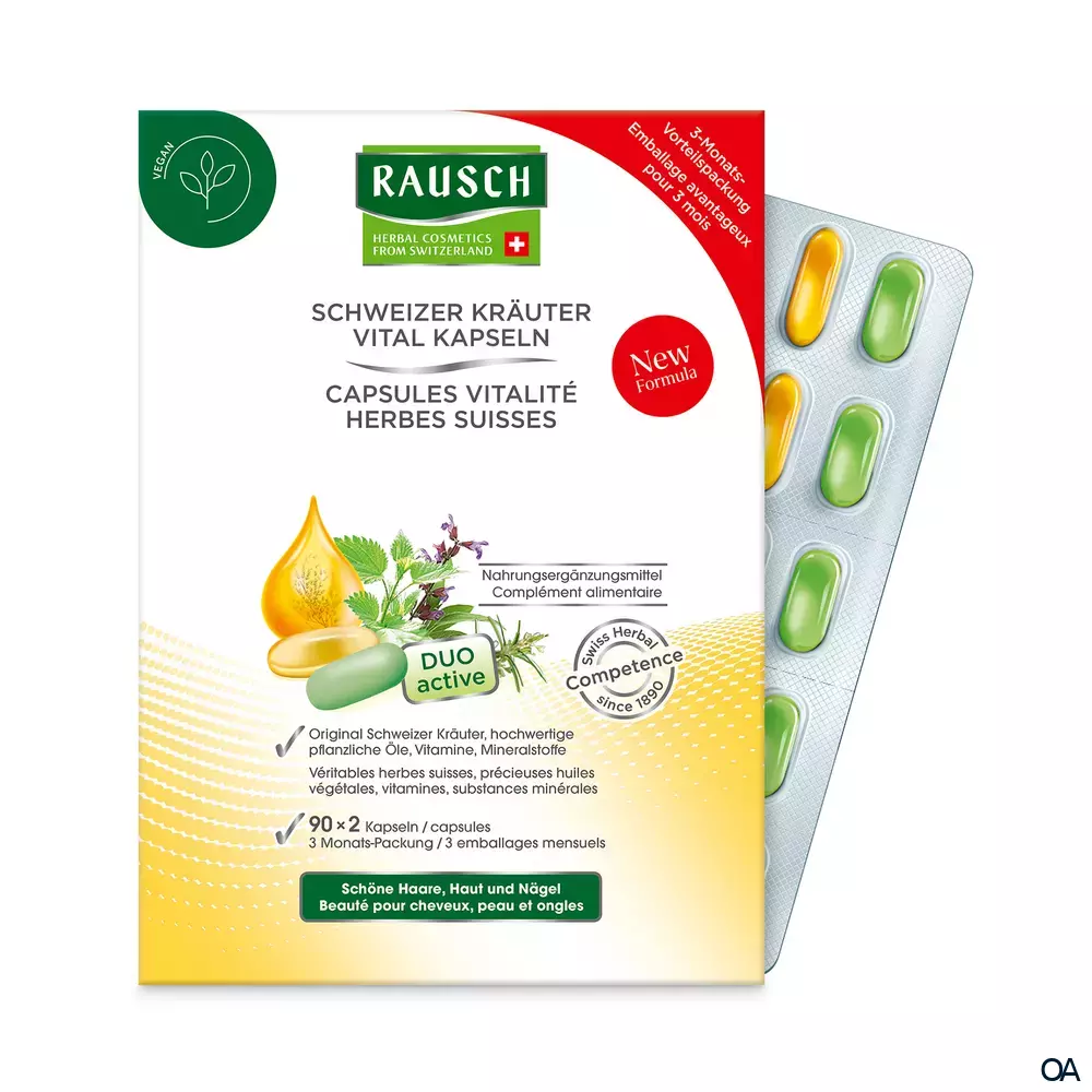 RAUSCH Schweizer Kräuter Vital Kapseln Monatspackung