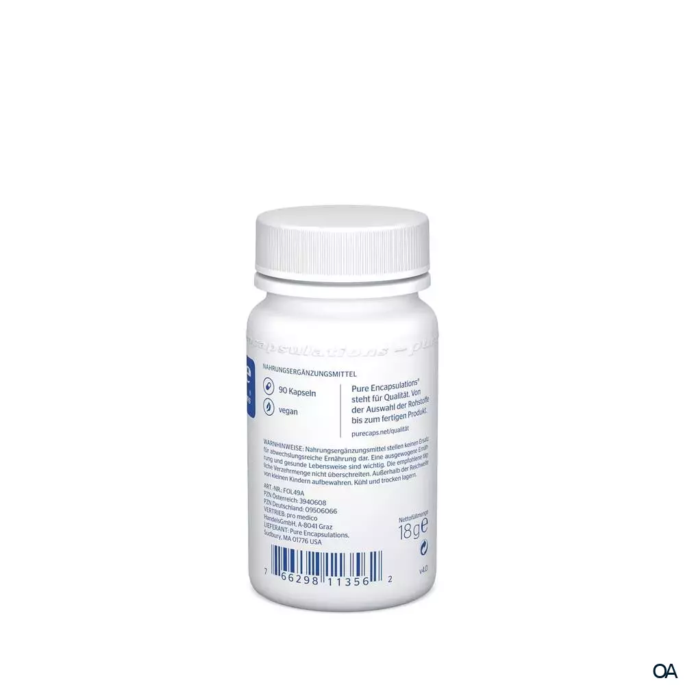 pure encapsulations® Folate 400 mit Metafolin® pure encapsulations® Folate 400 mit Metafolin®