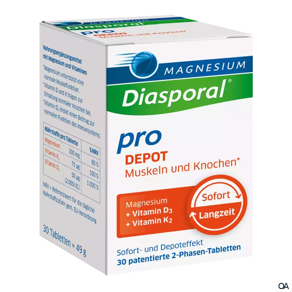 Magnesium Diasporal® Pro DEPOT Muskeln und Knochen* Tabletten Magnesium Diasporal® Pro DEPOT Muskeln und Knochen* Tabletten