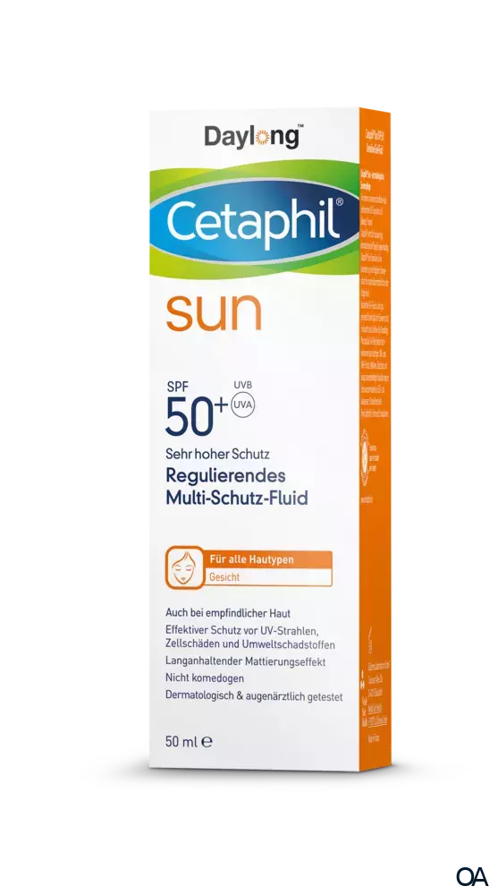 Cetaphil® Sun Daylong™ Regulierendes Multi-Schutz-Fluid Gesicht SPF 50+ Cetaphil® Sun Daylong™ Regulierendes Multi-Schutz-Fluid Gesicht SPF 50+