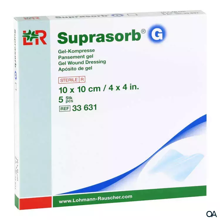 Suprasorb® G Gel-Kompresse steril, 10 x 10 cm