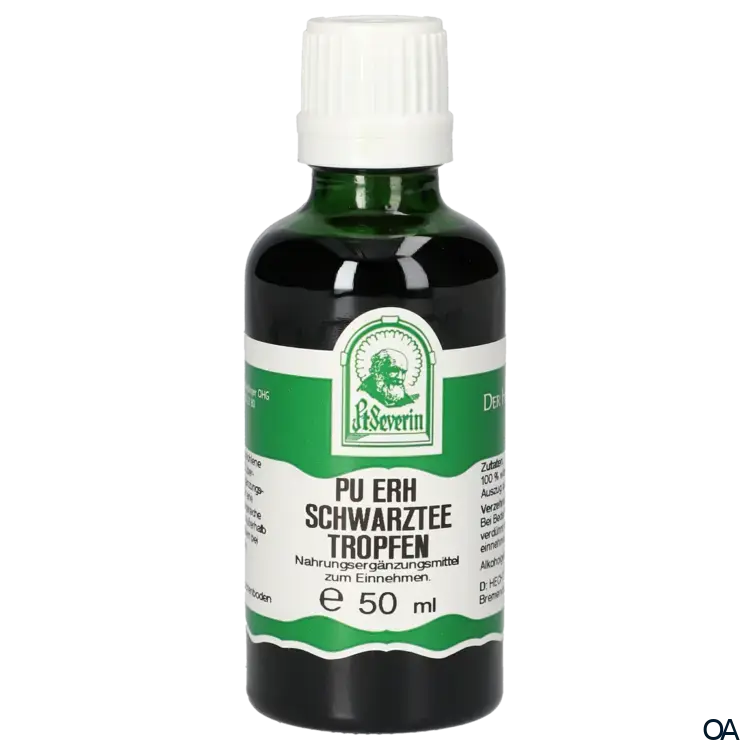 Pater Severin Pu Erh Schwarztee Tropfen
