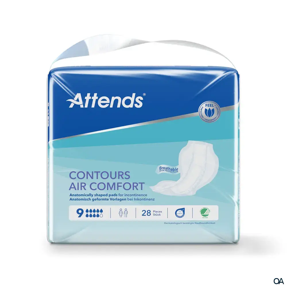Attends Contours Air Comfort 9 - Inkontinenzvorlagen
