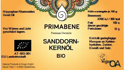 Primabene® Sanddornkernöl Bio