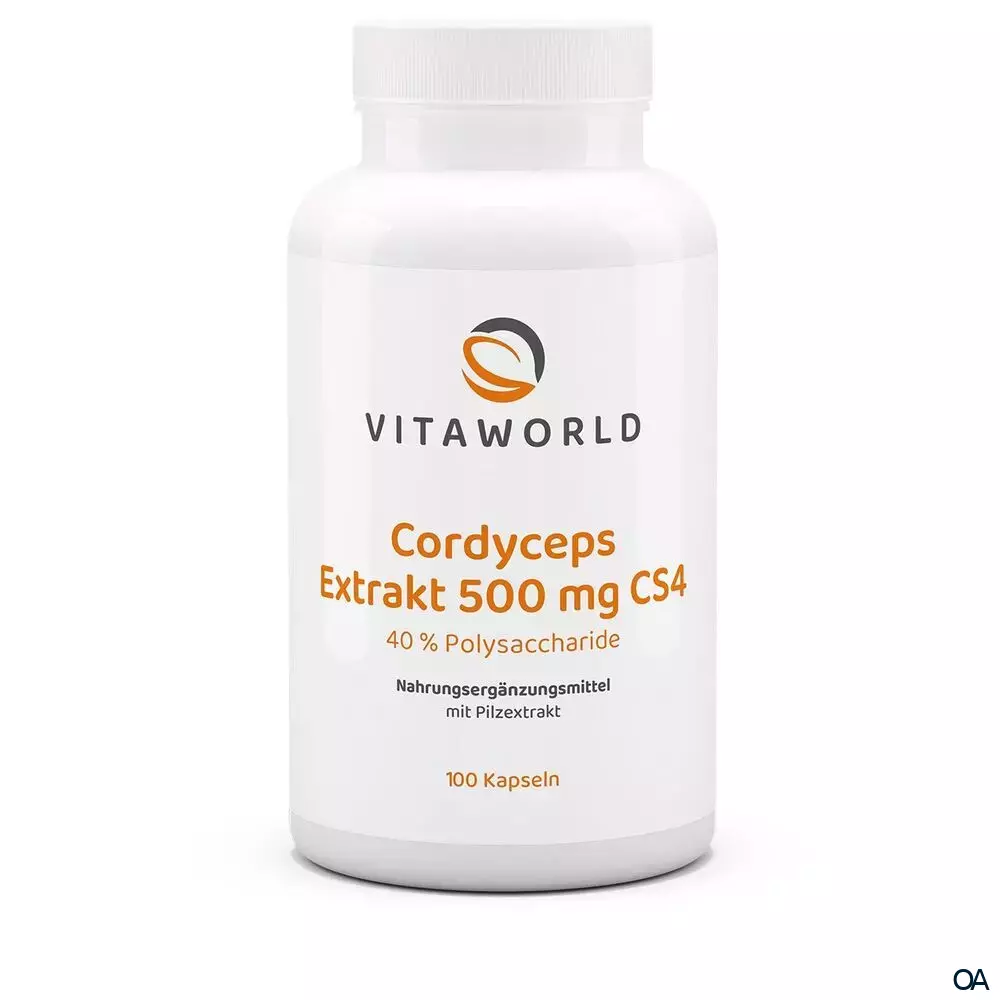 Vitaworld Cordyceps Extrakt CS4 500 mg 40% Polysaccharide Kapseln Vitaworld Cordyceps Extrakt CS4 500 mg 40% Polysaccharide Kapseln