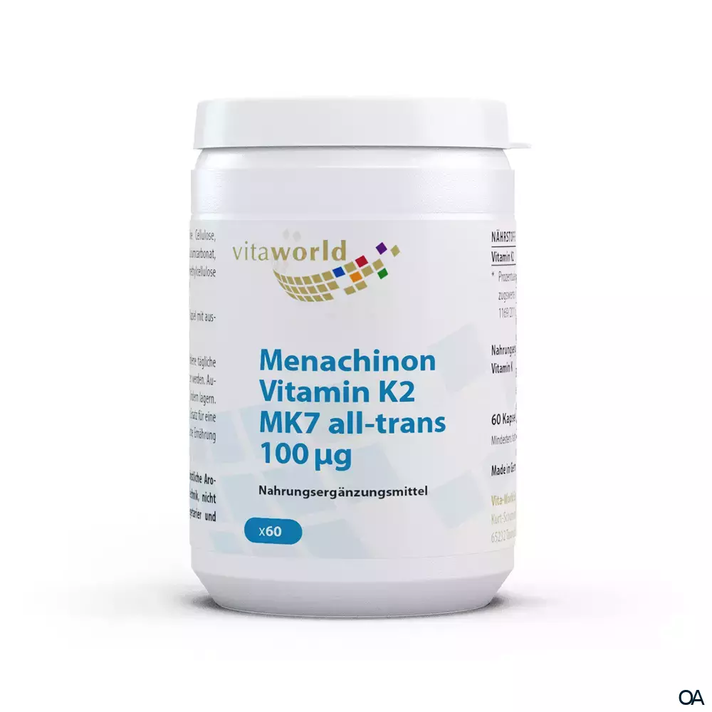 Vitaworld Menachinon Vitamin K2 MK7 all-trans 100 mcg Kapseln Vitaworld Menachinon Vitamin K2 MK7 all-trans 100 mcg Kapseln