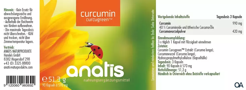 anatis Curcumin Curcugreen™ Kapseln anatis Curcumin Curcugreen™ Kapseln