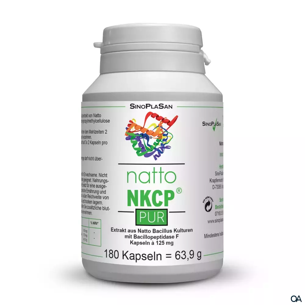 SinoPlaSan Natto NKCP PUR 125 mg Kapseln