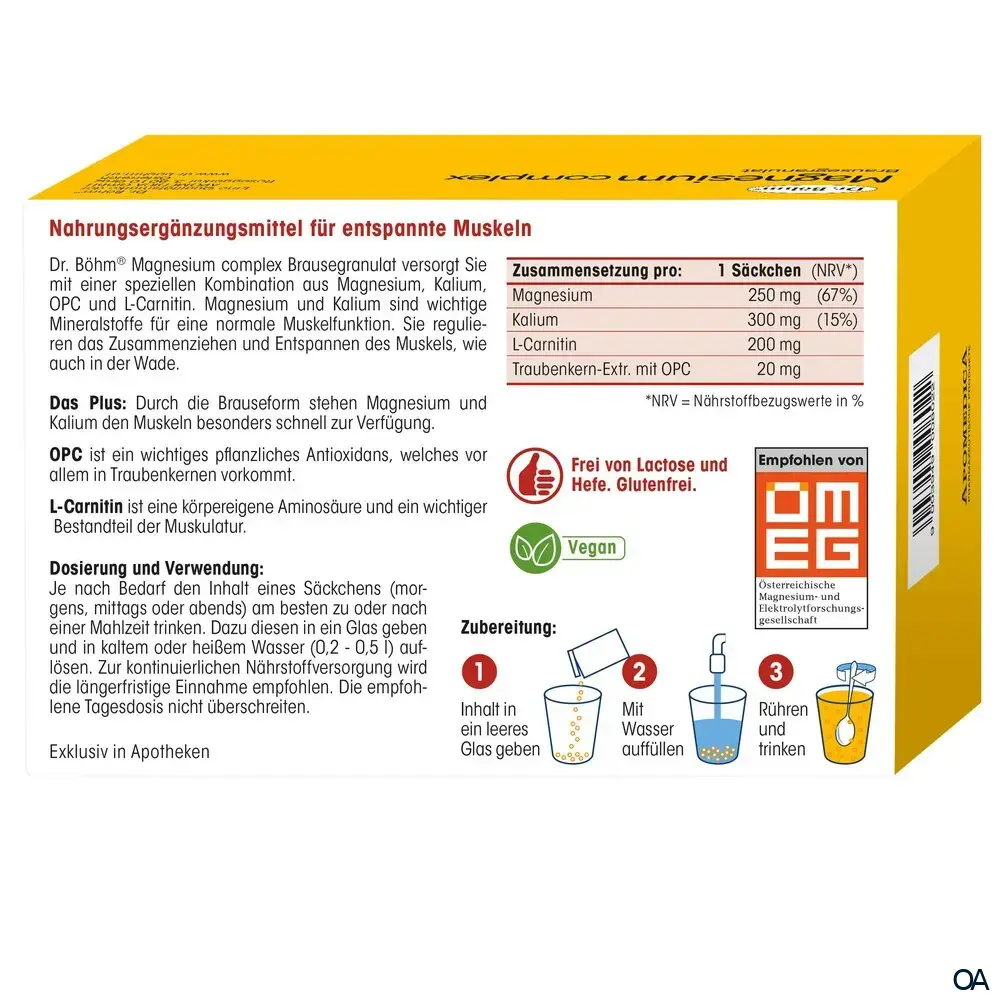 Dr. Böhm® Magnesium complex Brausegranulat Dr. Böhm® Magnesium complex Brausegranulat