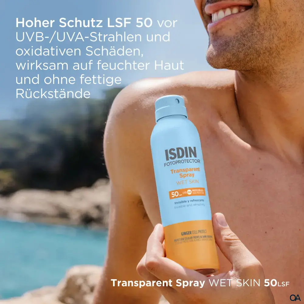 ISDIN Fotoprotector Transparent Spray Wet Skin LSF 50
