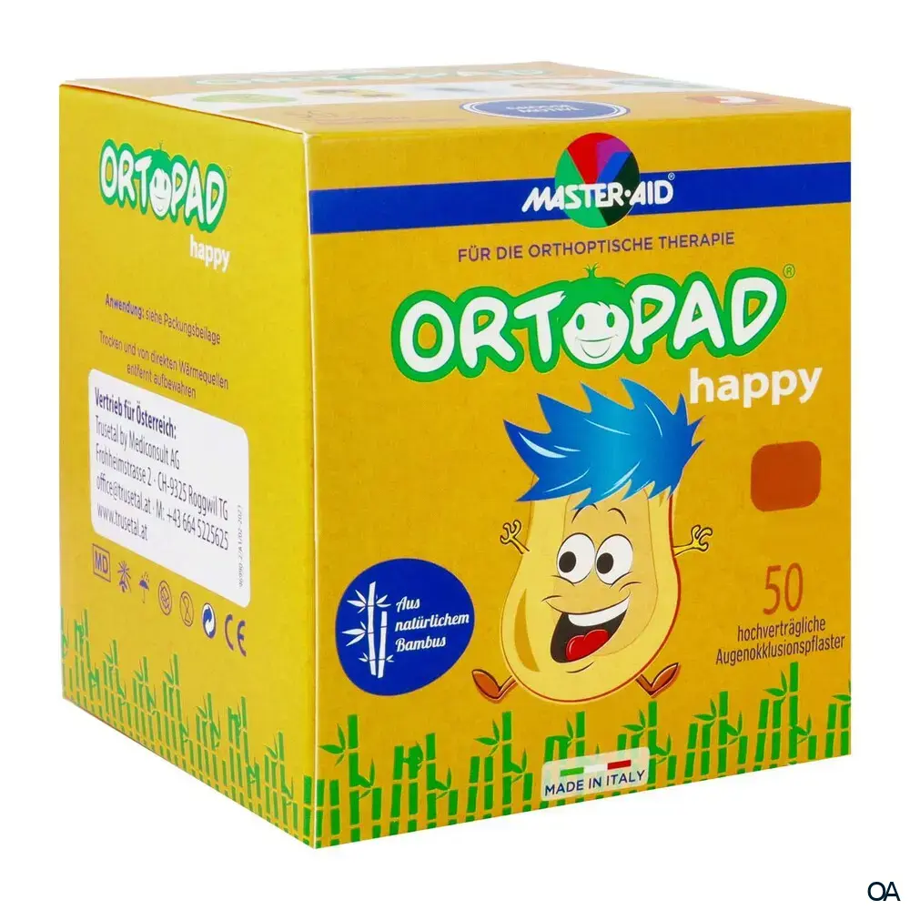 ORTOPAD® Happy Augenokklusionspflaster Regular, 85 x 59 mm ORTOPAD® Happy Augenokklusionspflaster Regular, 85 x 59 mm