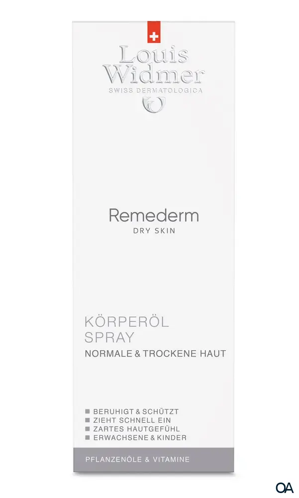 Louis Widmer Remederm Dry Skin Körperöl Spray - leicht parfümiert Louis Widmer Remederm Dry Skin Körperöl Spray - leicht parfümiert