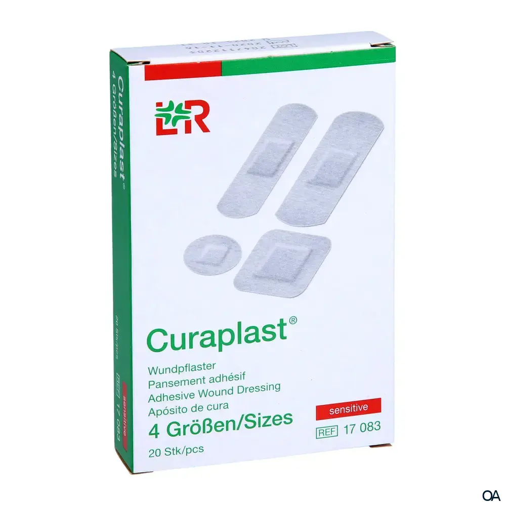 Curaplast® sensitive Pflasterstrips - 4 Größen Curaplast® sensitive Pflasterstrips - 4 Größen