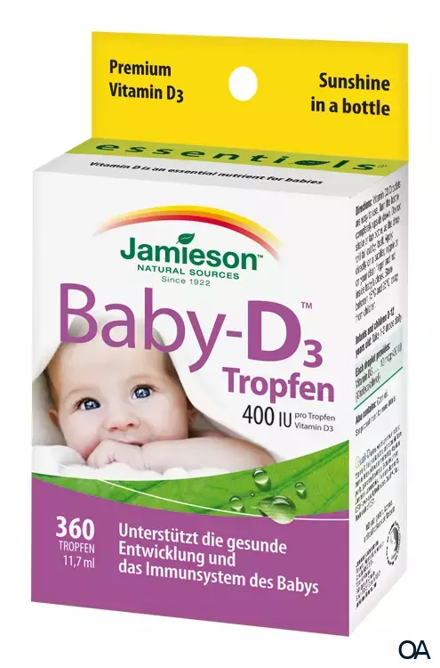 Jamieson Baby D 400 IU Vitamin D3 Tropfen Jamieson Baby D 400 IU Vitamin D3 Tropfen