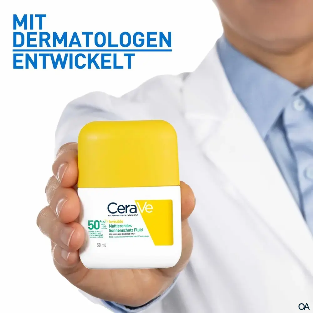 CeraVe Invisible Mattierendes Sonnenschutz Fluid LSF 50+