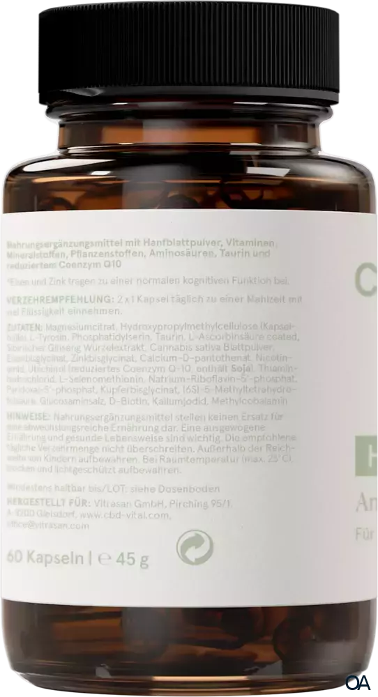 CBD VITAL Hanf Antistress Kapseln
