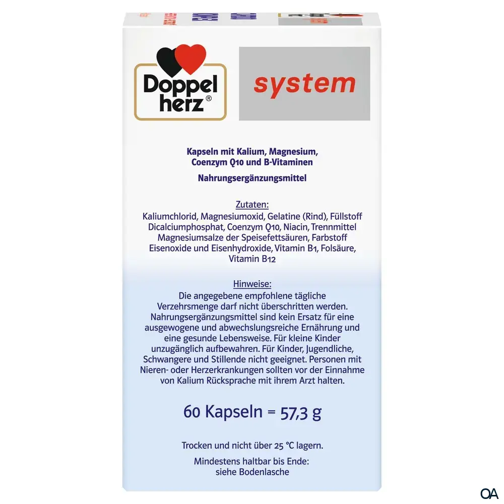 Doppelherz system CARDIO KOMPLEX HERZFUNKTION¹ + BLUTDRUCK² Kapseln