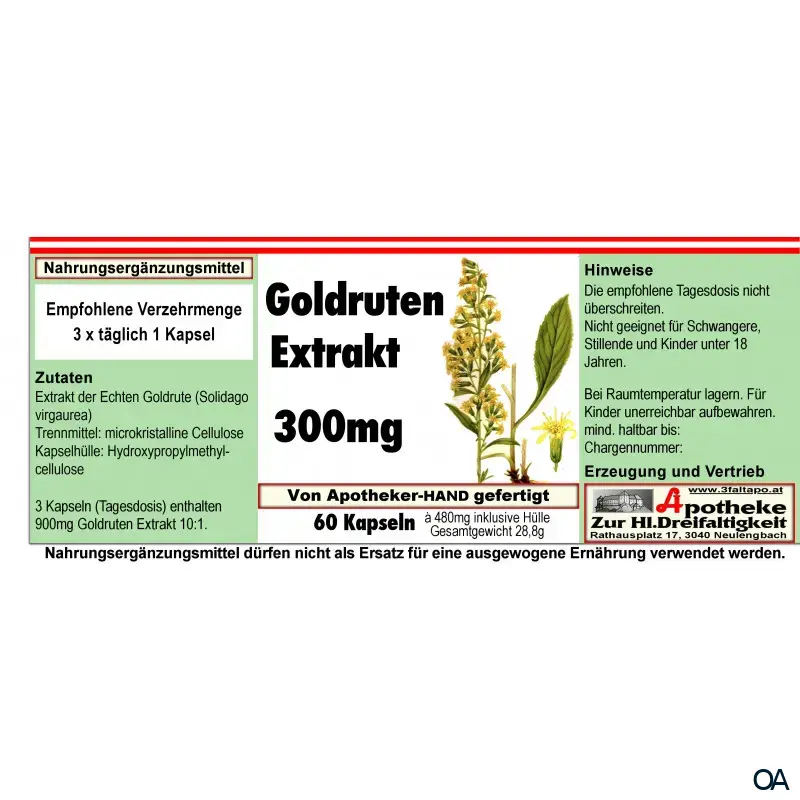 Goldruten Extrakt 300 mg Kapseln