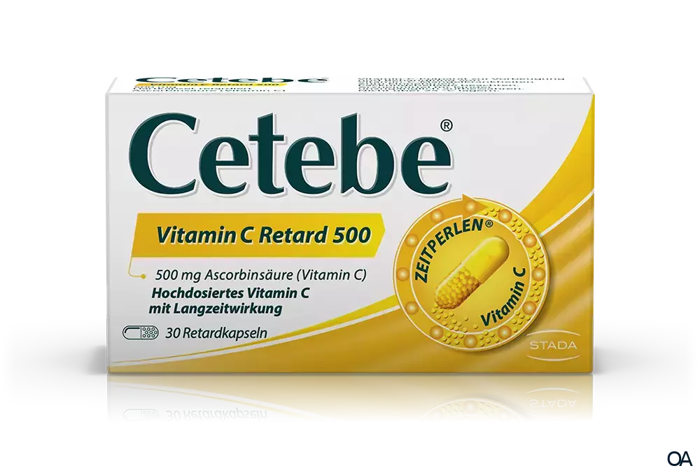 Cetebe® Vitamin C Retard 500 mg Kapseln Cetebe® Vitamin C Retard 500 mg Kapseln
