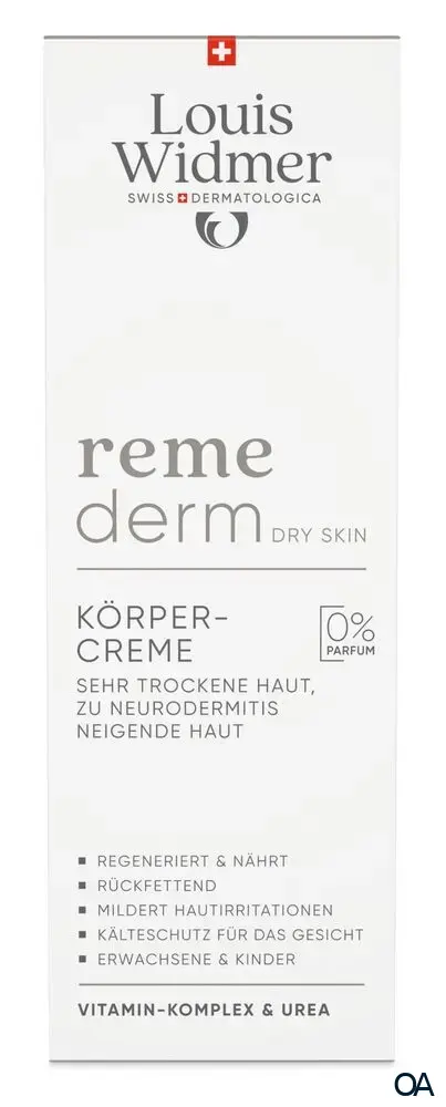 Louis Widmer remederm Dry Skin Körpercreme - ohne Parfum