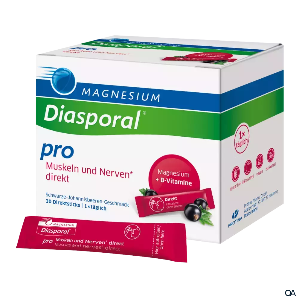 Magnesium Diasporal® Pro Muskeln und Nerven* direkt Sticks Magnesium Diasporal® Pro Muskeln und Nerven* direkt Sticks