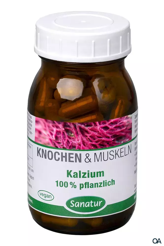 Sanatur Kalzium 100% pflanzlich Kapseln