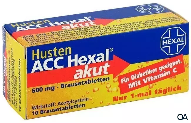 Husten ACC Hexal akut 600 mg Brausetabletten Husten ACC Hexal akut 600 mg Brausetabletten